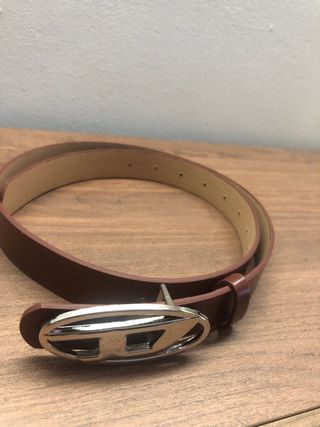 Cintura Diesel Marrone Fibbia Logo