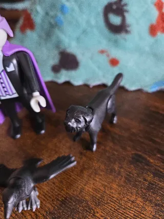 Playmobil Drácula con Perro y Cuervo