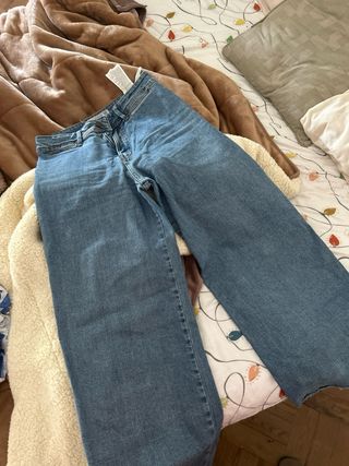 Calça Stradivarius azul