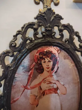 Set 3 Cornici Ottone Antico Anni 60