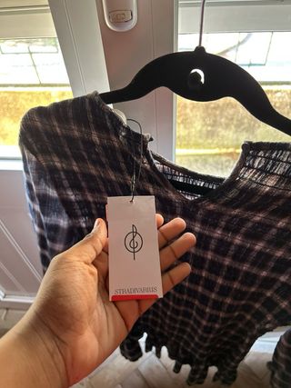 Vestido Stradivarius Xadrez