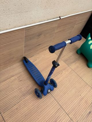 Patinete infantil 3 ruedas azul