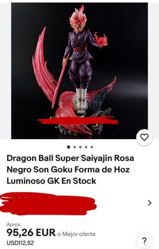 Dragon Ball z Super Black Goku con luz incluida