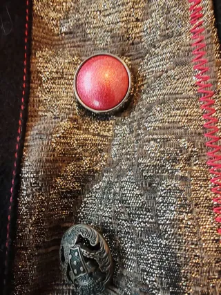 Abrigo Desigual Multicolor Negro