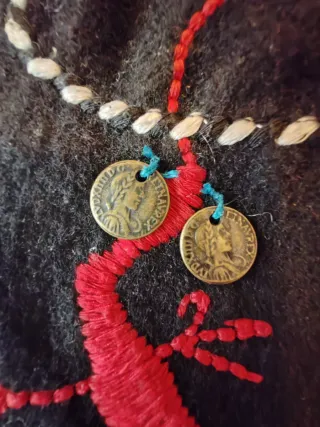 Abrigo Desigual Multicolor Negro