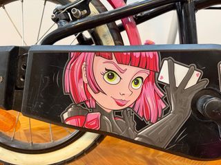 Bicicleta Infantil B'TWIN 16 Negra y Rosa