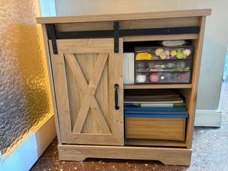 Mueble auxiliar madera y metal