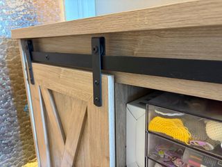 Mueble auxiliar madera y metal