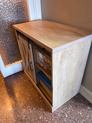 Mueble auxiliar madera y metal