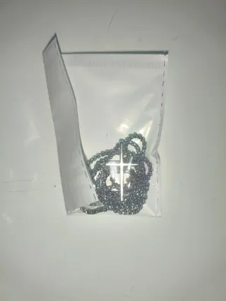 Cadena de acero inoxidable con cruz