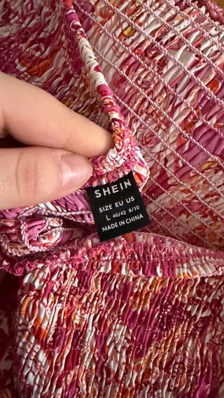 Top elástico talla L estampado