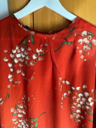 Vestido Mango Talla XS Estampado Floral