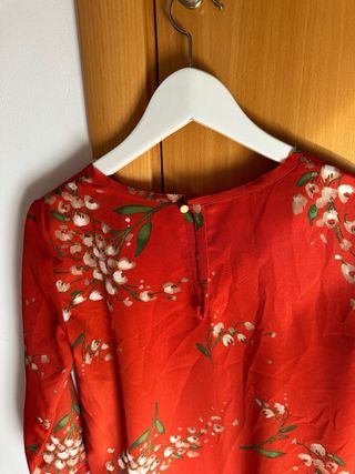 Vestido Mango Talla XS Estampado Floral