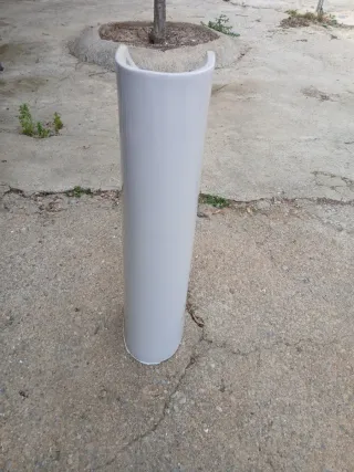 Lavabo de porcelana blanco