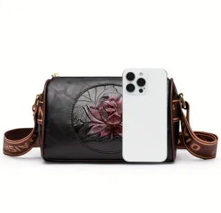 Bolso bandolera con estampado floral