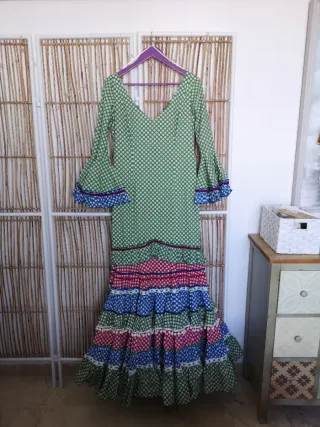 Traje Flamenca Micaela Villa Talla 44