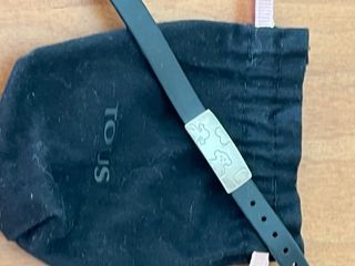 Pulsera Tous Caucho Negra y Plata