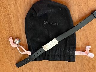 Pulsera Tous Caucho Negra y Plata