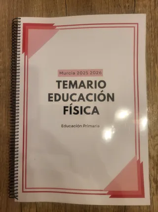 Temario Oposiciones Educación Fisica