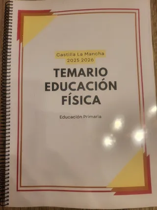 Temario Oposiciones Educación Fisica