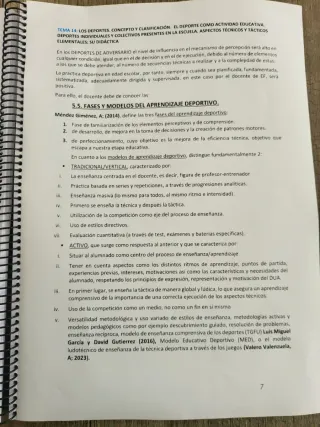 Temario Oposiciones Educación Fisica