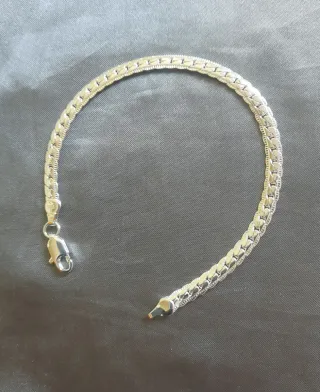 Conjunto Pulsera y Cadena Plata 925