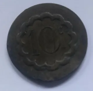 Ficha San Sebastián Alfonso Guiu 10 céntimos