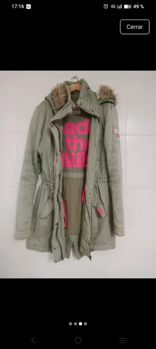 Abrigo verde athypically talla L