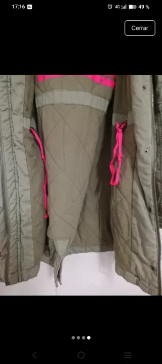 Abrigo verde athypically talla L