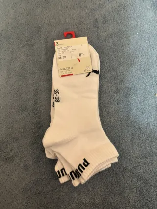 Calcetines Puma Quarter 3 pares talla 35-38