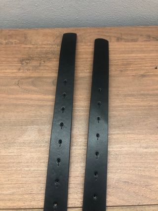 2 Cinture Pelle Diesel Nere Fibbia Argento