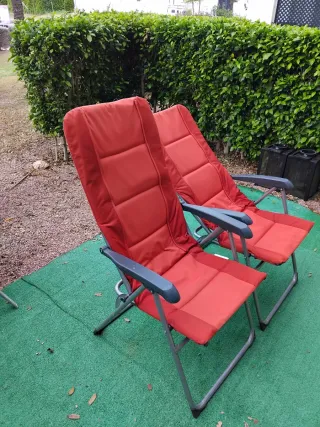 2 Sillas Plegables Naranja
