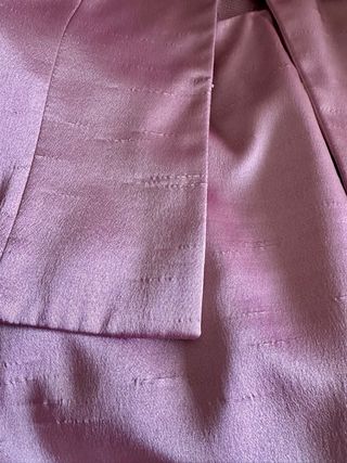 Vestido de madrina rosa con chaqueta. Talla 46