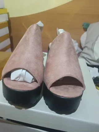 Zapatos de tacón rosa T36 y T40