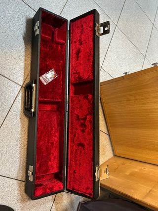 Custodia Sax Soprano Nera Legno