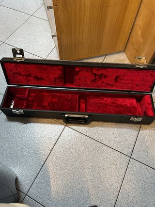 Custodia Sax Soprano Nera Legno