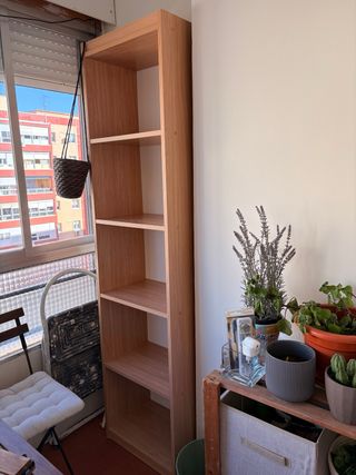 Estantería de madera de 4 baldas