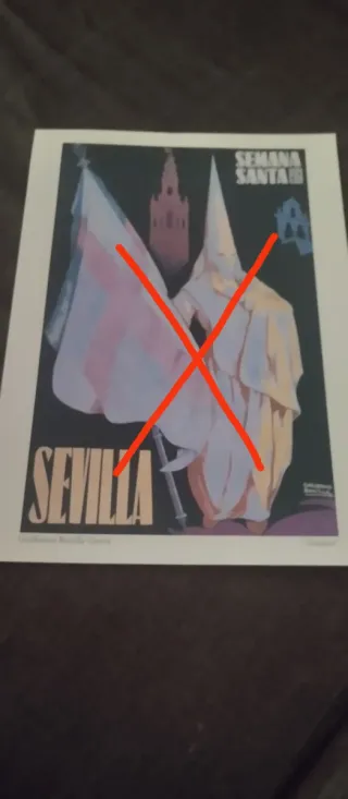 Cartel Semana Santa Sevilla siglo XX. La unidad 10