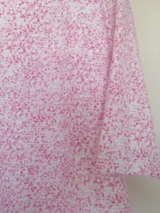 Vestido Precchio rosa y blanco