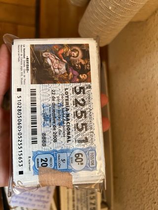 Lote Lotería Antigua y Años 2000. Más de 450 décim