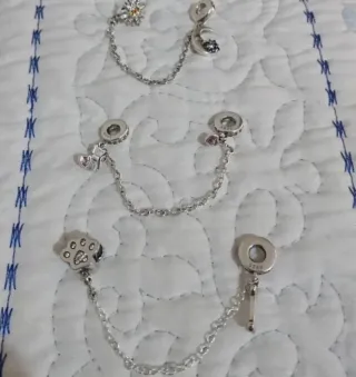 Cadena seguridad Mickey árbol sol pulsera Pandora