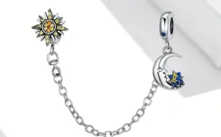 Cadena seguridad Mickey árbol sol pulsera Pandora
