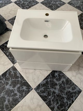 Mueble de lavabo suspendido Thea 60 blanco