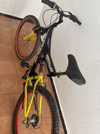 Bicicleta Montaña Amortiguador Negro/Amarillo