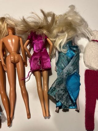Lotto 5 bambole Barbie e Frozen
