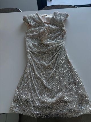 Vestido plateado Sandro