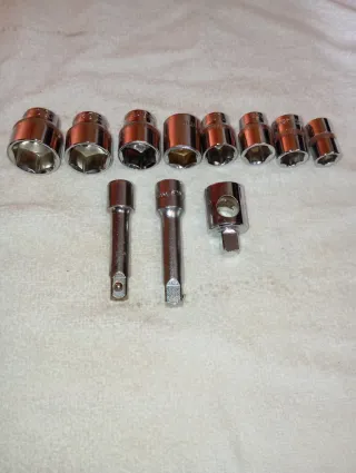 Lote vasos IRIMO de 3/8"y accesorios.