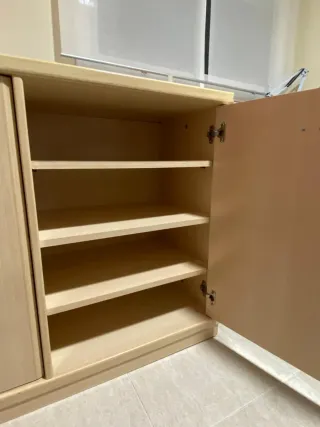 Mueble auxiliar madera 2 puertas