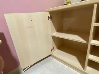 Mueble auxiliar madera 2 puertas