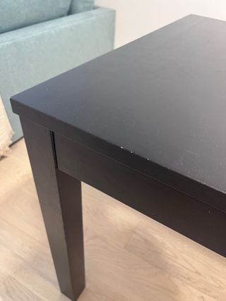 Mesa comedor extensible negra Ikea BJURSTA